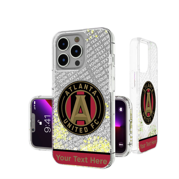 Atlanta United FC Personalized EndZone Plus iPhone Glitter Phone Case for Apple iPhone