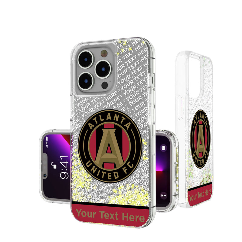 Atlanta United FC Personalized EndZone Plus iPhone Glitter Phone Case for Apple iPhone