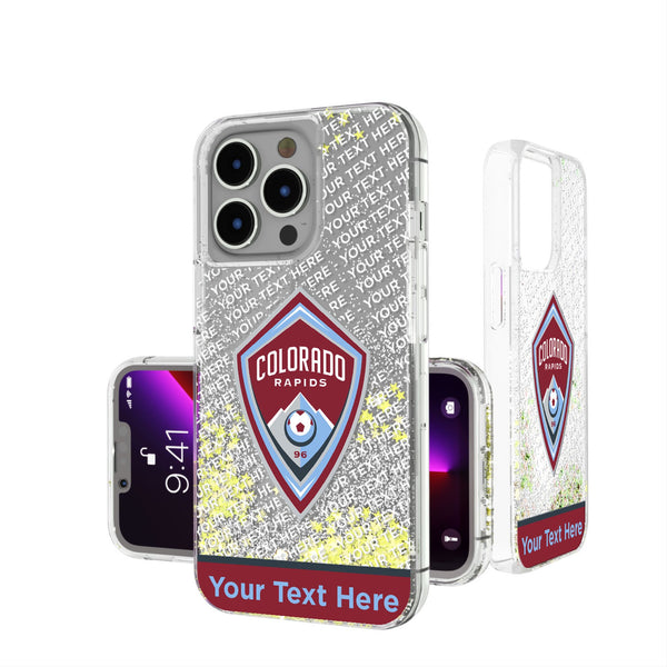 Colorado Rapids Personalized EndZone Plus iPhone Glitter Phone Case for Apple iPhone