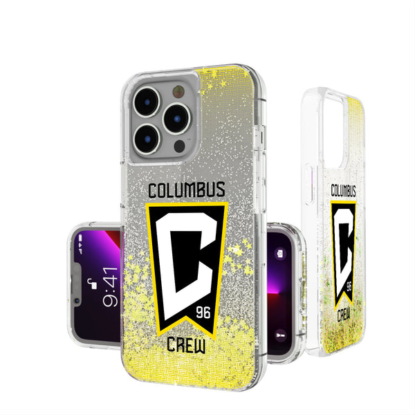 Columbus Crew  Linen iPhone Glitter Phone Case