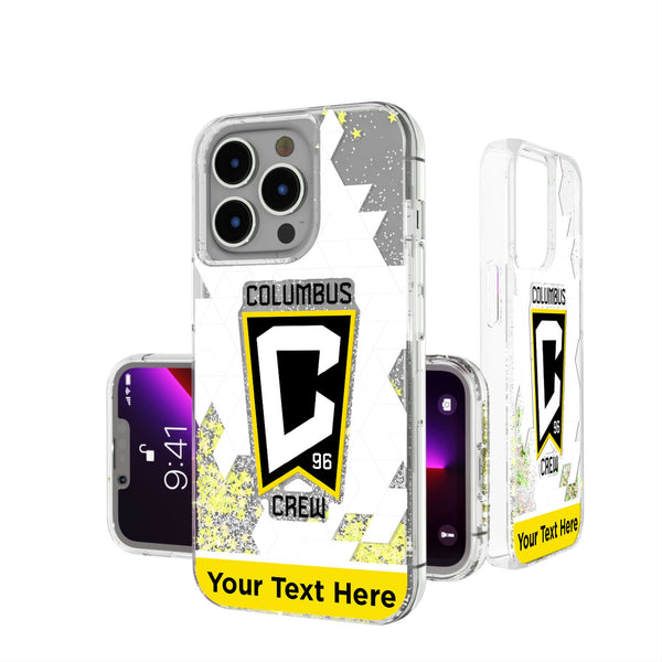 Columbus Crew Personalized EndZone Plus iPhone Glitter Phone Case for Apple iPhone
