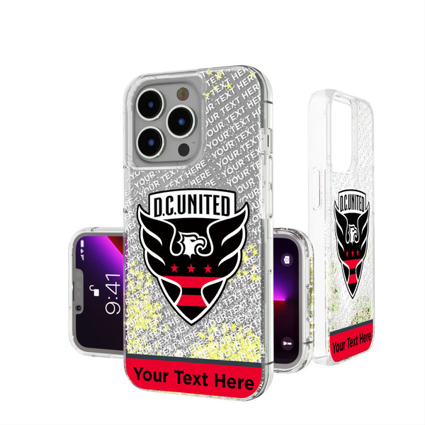 DC United Personalized EndZone Plus iPhone Glitter Phone Case for Apple iPhone