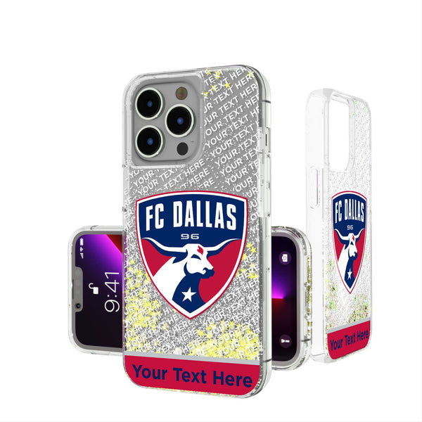 FC Dallas Personalized EndZone Plus iPhone Glitter Phone Case for Apple iPhone
