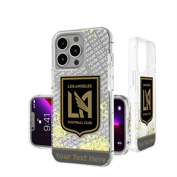 Los Angeles Football Club Personalized EndZone Plus iPhone Glitter Phone Case for Apple iPhone