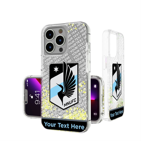Minnesota United FC Personalized EndZone Plus iPhone Glitter Phone Case for Apple iPhone