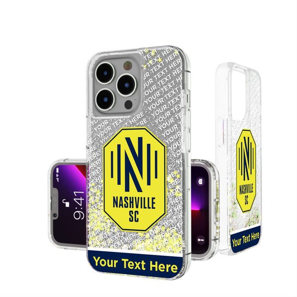 Nashville SC Personalized EndZone Plus iPhone Glitter Phone Case for Apple iPhone