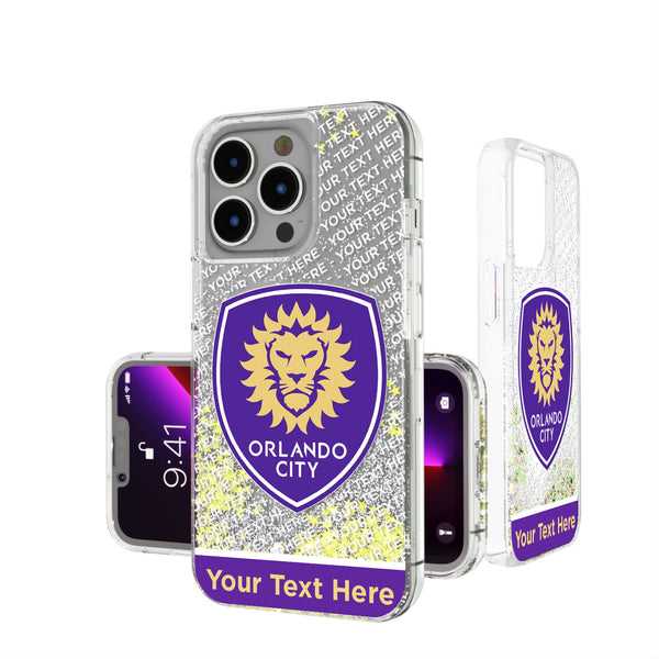 Orlando City Soccer Club Personalized EndZone Plus iPhone Glitter Phone Case for Apple iPhone