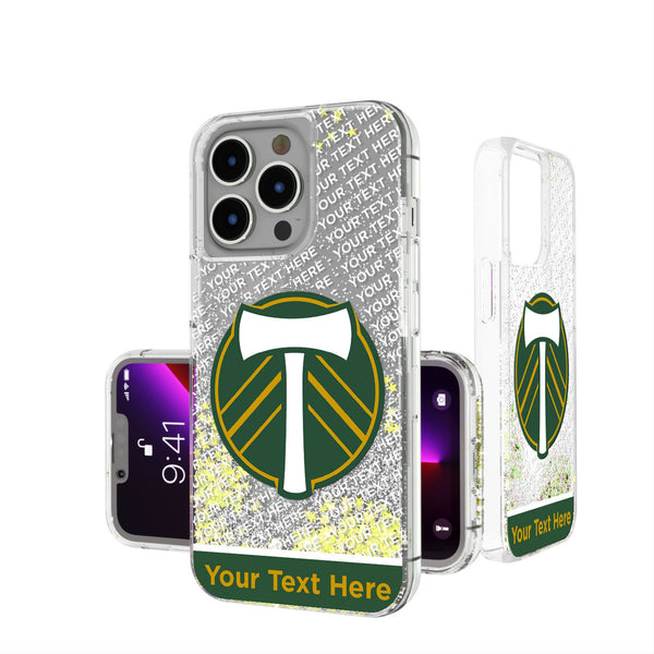 Portland Timbers Personalized EndZone Plus iPhone Glitter Phone Case for Apple iPhone