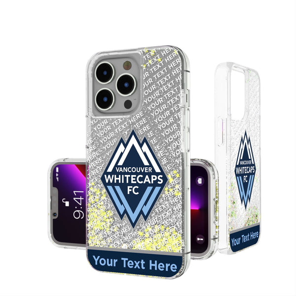 Vancouver Whitecaps Personalized EndZone Plus iPhone Glitter Phone Case for Apple iPhone