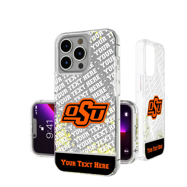 Oklahoma State University Cowboys Personalized EndZone Plus iPhone Glitter Phone Case for Apple iPhone