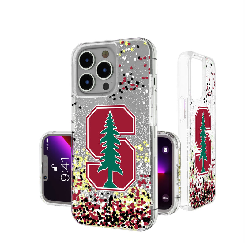 Stanford University Cardinal Confetti iPhone Glitter Phone Case