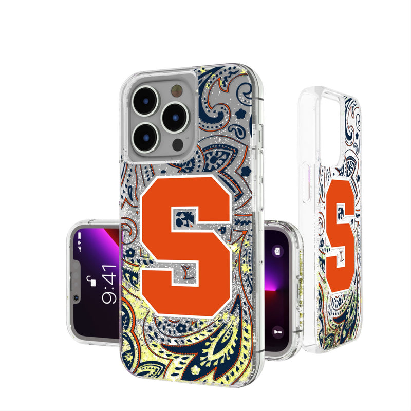 Syracuse University Orange Paisley iPhone Glitter Phone Case