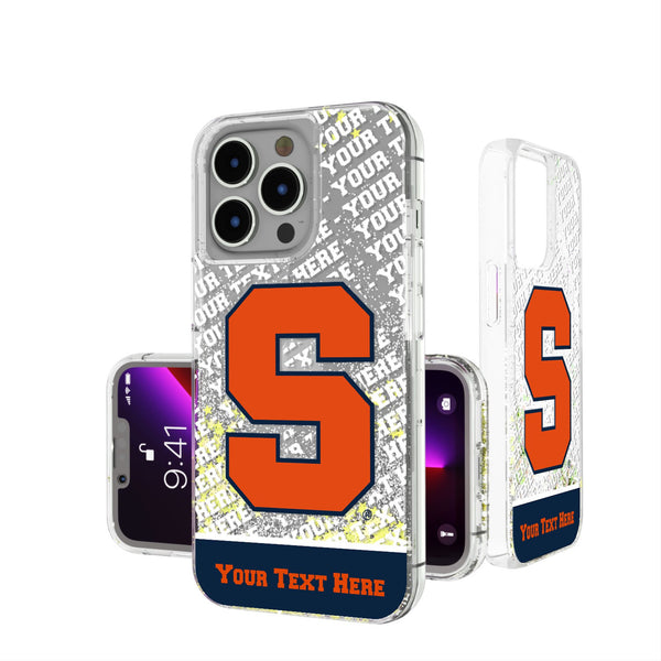 Syracuse University Orange Personalized EndZone Plus iPhone Glitter Phone Case for Apple iPhone