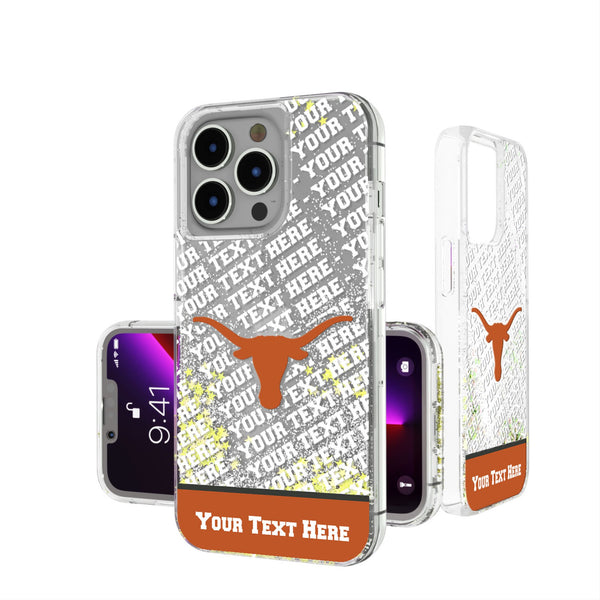 University of Texas Longhorns Personalized EndZone Plus iPhone Glitter Phone Case for Apple iPhone