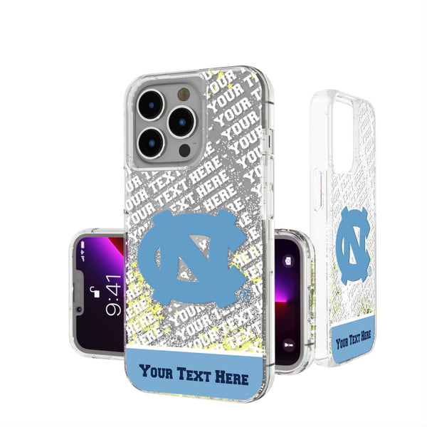 University of North Carolina Tar Heels Personalized EndZone Plus iPhone Glitter Phone Case for Apple iPhone