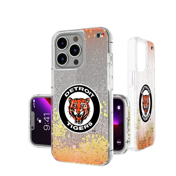 Detroit Tigers 1961-1963 - Cooperstown Collection Linen iPhone Glitter Phone Case