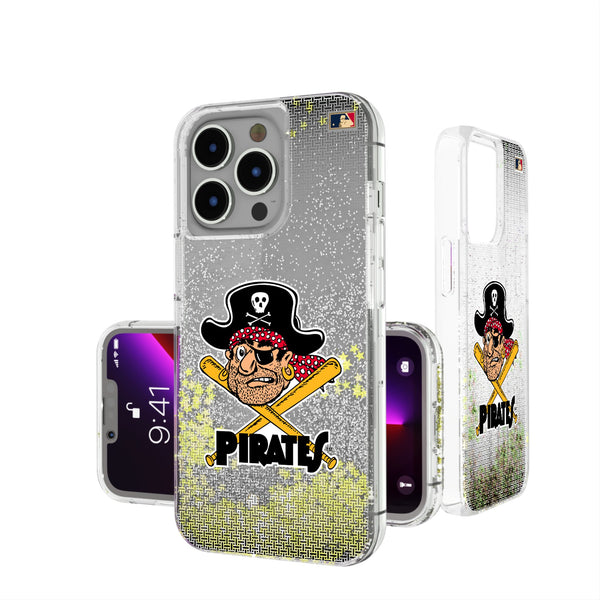 Pittsburgh Pirates 1958-1966 - Cooperstown Collection Linen iPhone Glitter Phone Case