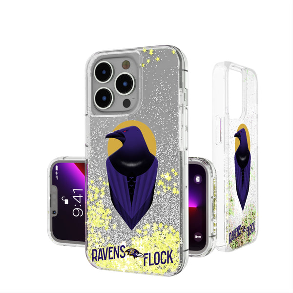 Baltimore Ravens 2024 Illustrated Limited Edition iPhone Glitter Phone Case