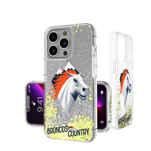 Denver Broncos 2024 Illustrated Limited Edition iPhone Glitter Phone Case
