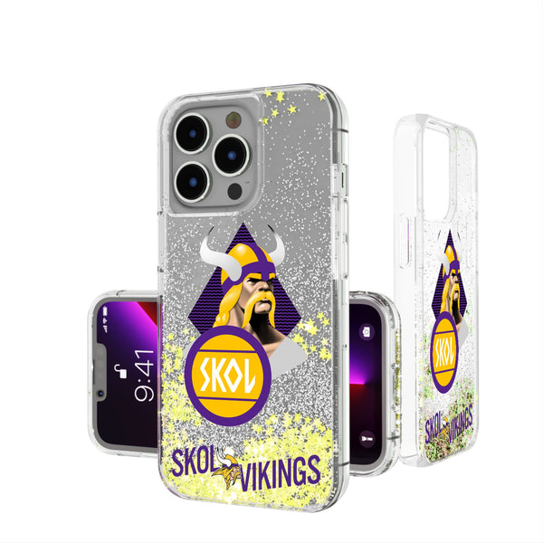 Minnesota Vikings 2024 Illustrated Limited Edition iPhone Glitter Phone Case