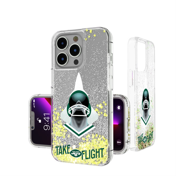 New York Jets 2024 Illustrated Limited Edition iPhone Glitter Phone Case