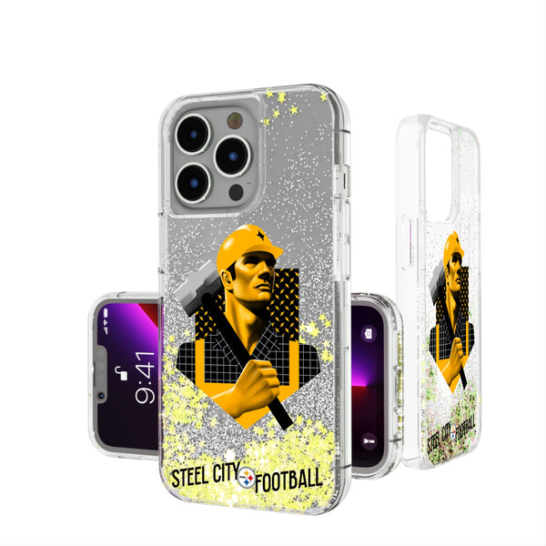 Pittsburgh Steelers 2024 Illustrated Limited Edition iPhone Glitter Phone Case