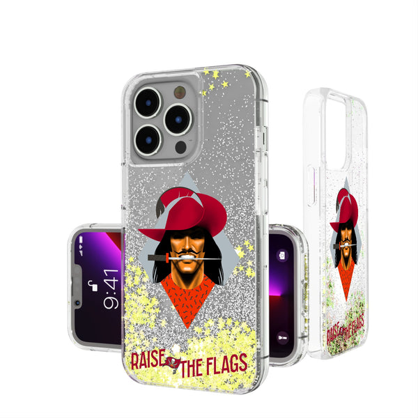 Tampa Bay Buccaneers 2024 Illustrated Limited Edition iPhone Glitter Phone Case