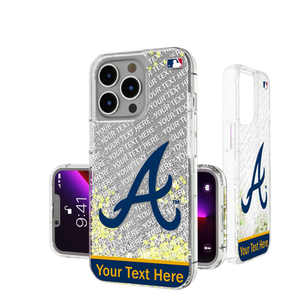 Atlanta Braves Personalized EndZone Plus iPhone Glitter Phone Case for Apple iPhone