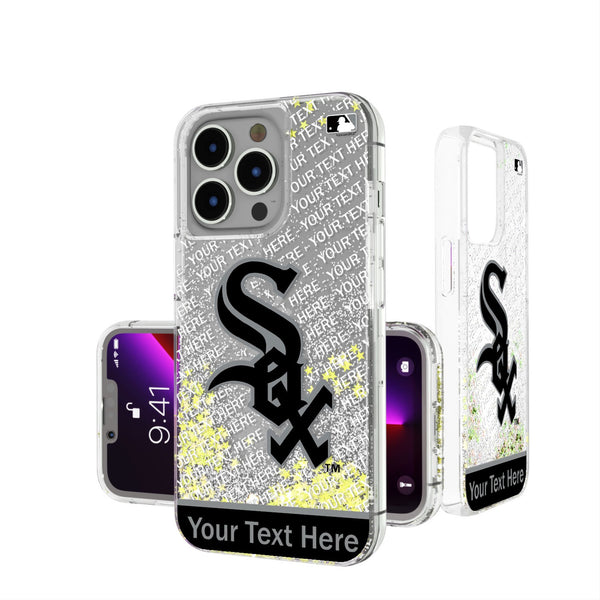 Chicago White Sox Personalized EndZone Plus iPhone Glitter Phone Case for Apple iPhone