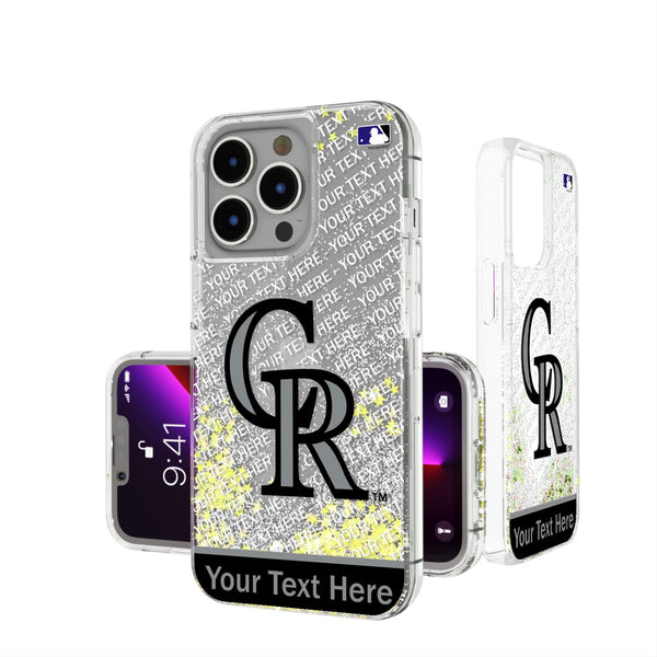 Colorado Rockies Personalized EndZone Plus iPhone Glitter Phone Case for Apple iPhone