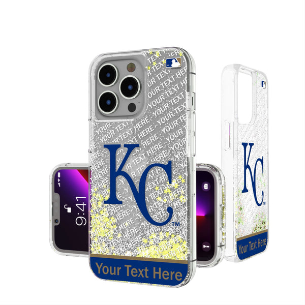 Kansas City Royals Personalized EndZone Plus iPhone Glitter Phone Case for Apple iPhone