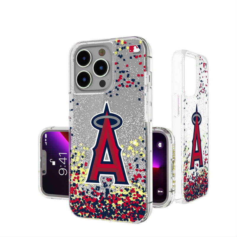 Los Angeles Angels Confetti iPhone Glitter Phone Case