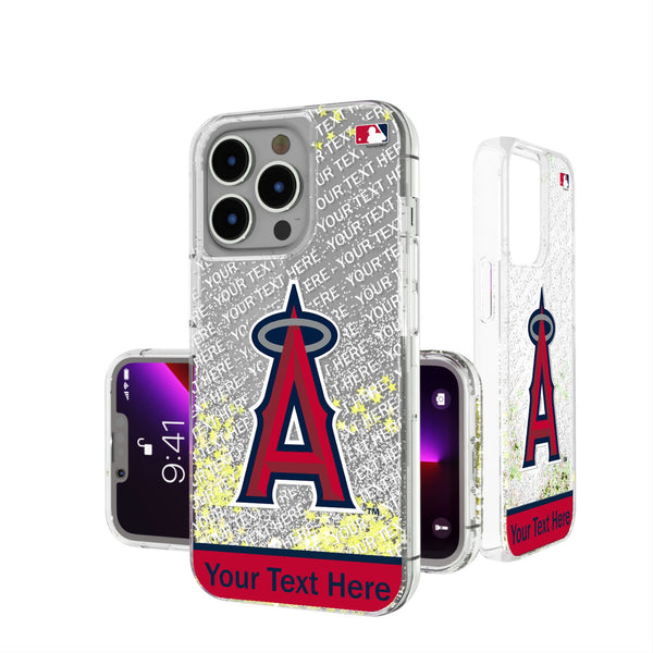 Los Angeles Angels Personalized EndZone Plus iPhone Glitter Phone Case for Apple iPhone
