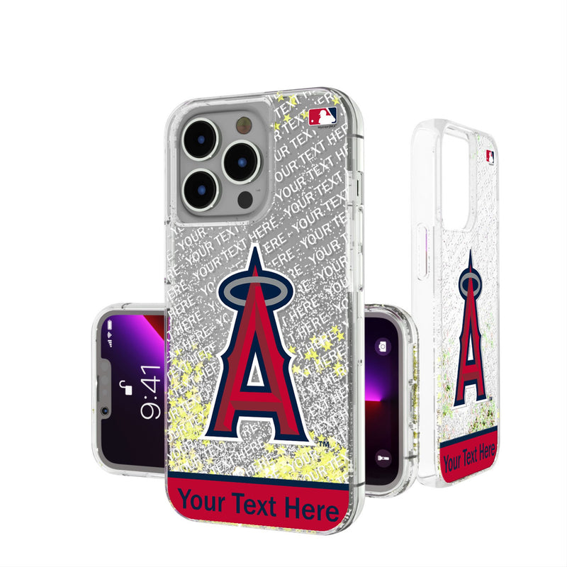 Los Angeles Angels Personalized EndZone Plus iPhone Glitter Phone Case for Apple iPhone