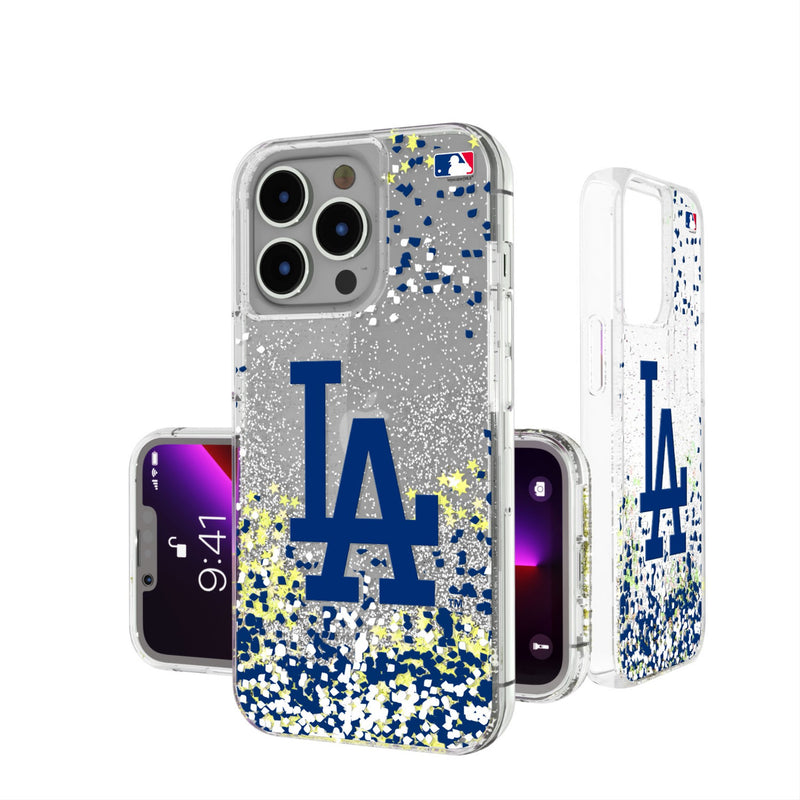 LA Dodgers Confetti iPhone Glitter Phone Case