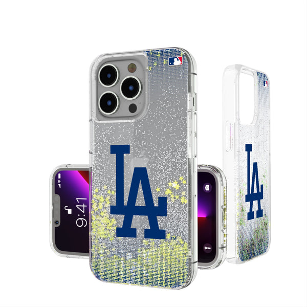 LA Dodgers Linen iPhone Glitter Phone Case for Apple iPhone