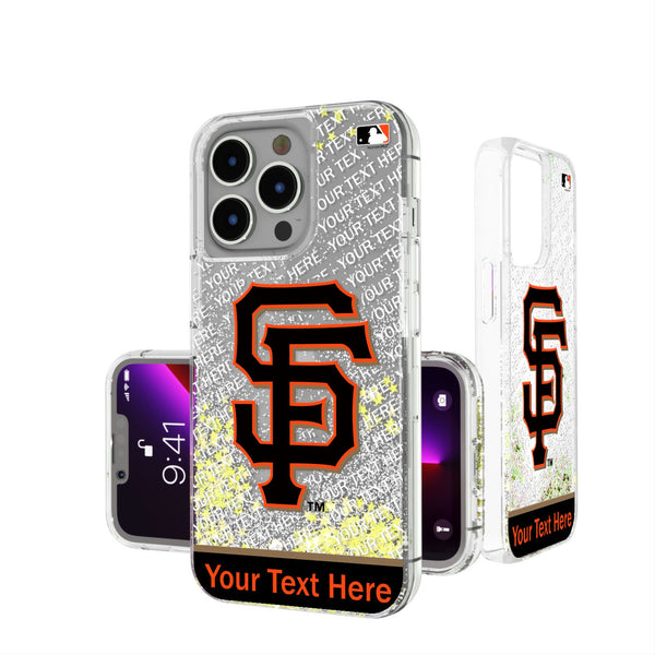 San Francisco Giants Personalized EndZone Plus iPhone Glitter Phone Case for Apple iPhone