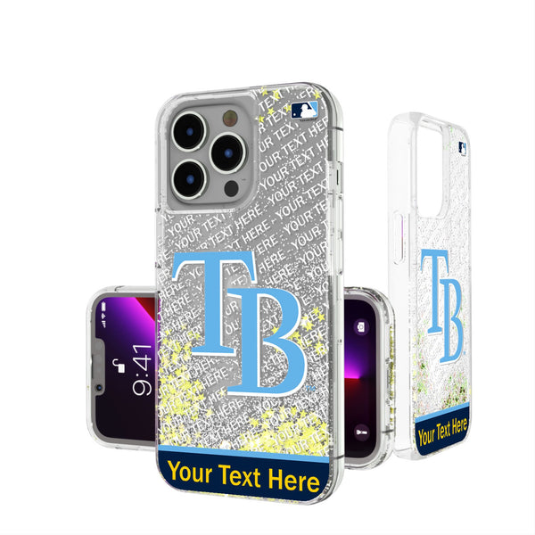Tampa Bay Rays Personalized EndZone Plus iPhone Glitter Phone Case for Apple iPhone