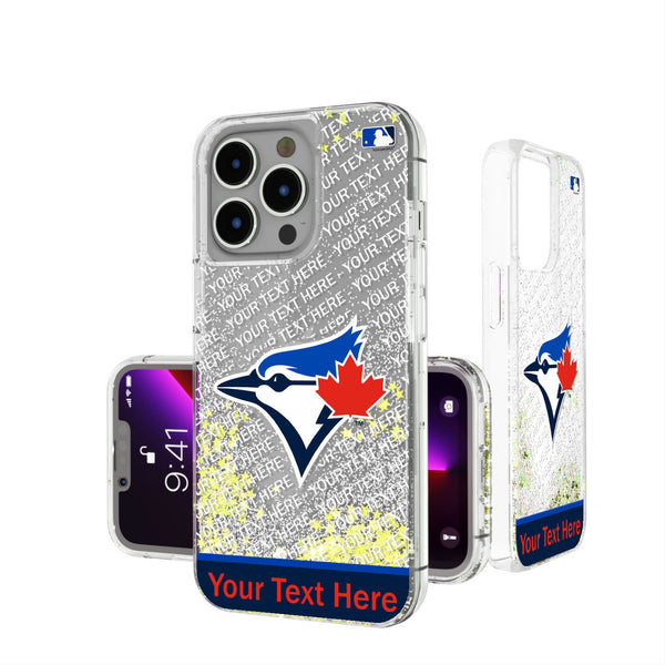 Toronto Blue Jays Personalized EndZone Plus iPhone Glitter Phone Case for Apple iPhone