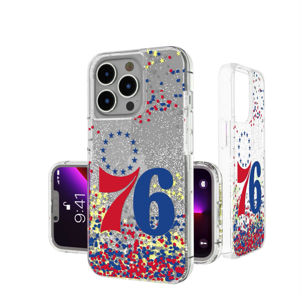 Philadelphia 76ers Confetti iPhone Glitter Phone Case