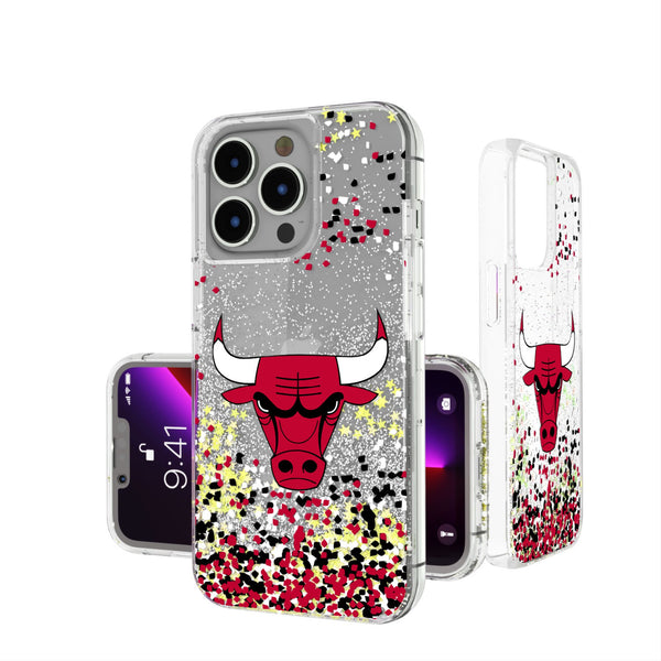 Chicago Bulls Confetti iPhone Glitter Phone Case