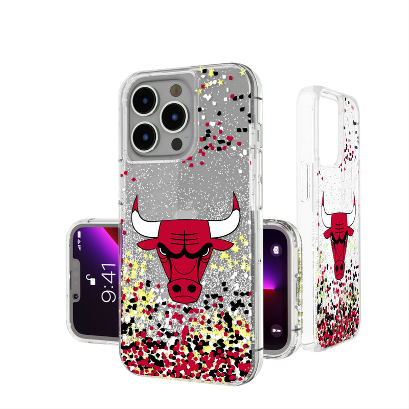 Chicago Bulls Confetti iPhone Glitter Phone Case