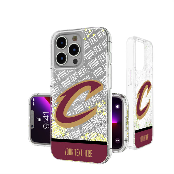 Cleveland Cavaliers Personalized EndZone Plus iPhone Glitter Phone Case for Apple iPhone