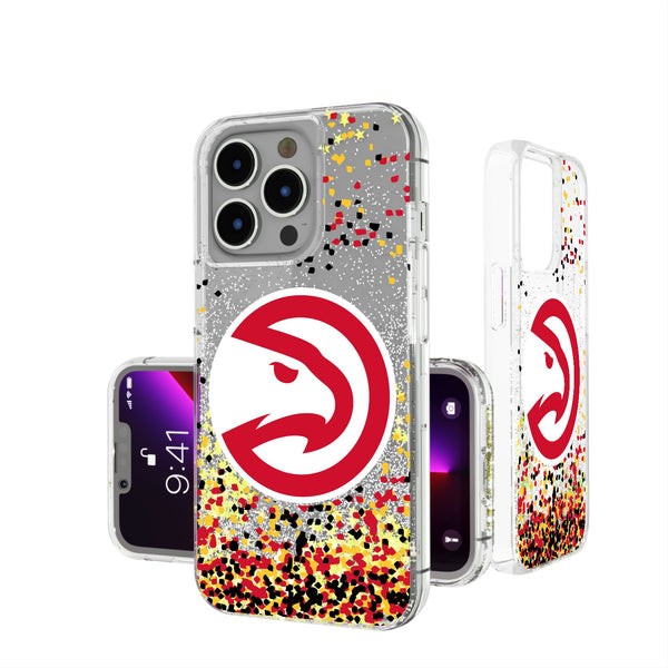 Atlanta Hawks Confetti iPhone Glitter Phone Case for Apple iPhone