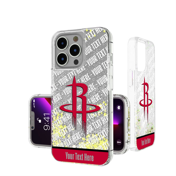 Houston Rockets Personalized EndZone Plus iPhone Glitter Phone Case for Apple iPhone