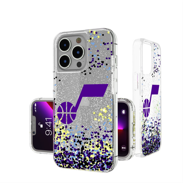 Utah Jazz Confetti iPhone Glitter Phone Case for Apple iPhone