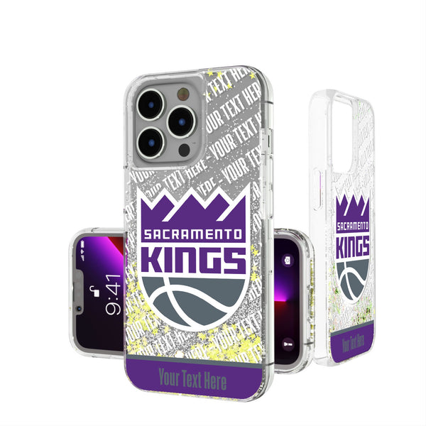 Sacramento Kings Personalized EndZone Plus iPhone Glitter Phone Case for Apple iPhone