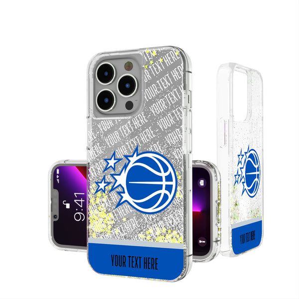 Orlando Magic Personalized EndZone Plus iPhone Glitter Phone Case for Apple iPhone