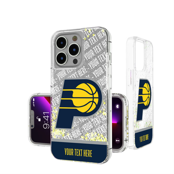 Indiana Pacers Personalized EndZone Plus iPhone Glitter Phone Case for Apple iPhone