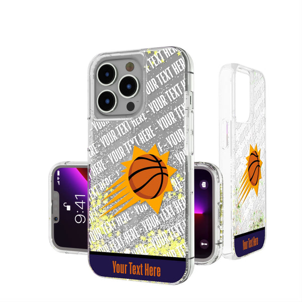 Phoenix Suns Personalized EndZone Plus iPhone Glitter Phone Case for Apple iPhone